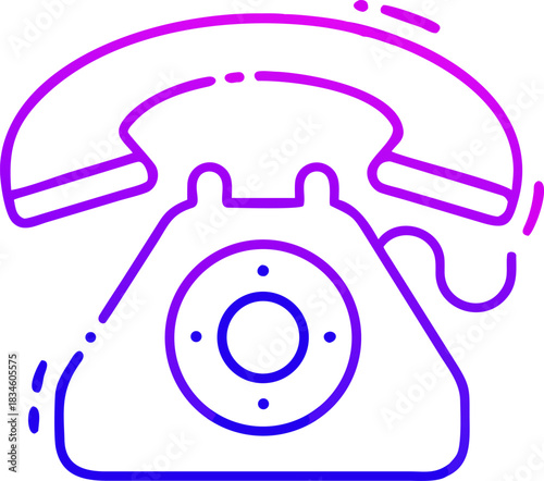 Vintage Rotary Telephone Classic Communication Device