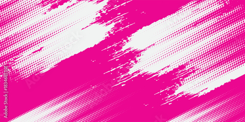 ping and white brush wrap car sticker pattern abstract banner sporty lines red and white color combination grunge brush pattern racing motorsport design.