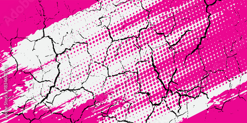 ping and white brush wrap car sticker pattern abstract banner sporty lines red and white color combination grunge brush pattern racing motorsport design. Eps10