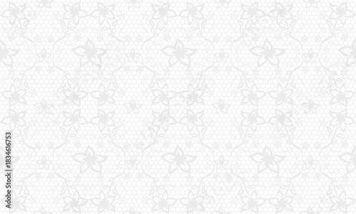 美しい花柄刺繍レースのパターン背景壁紙★flowers lace pattern background