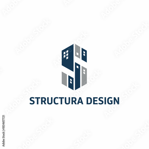 Letter S Building Construction Logo