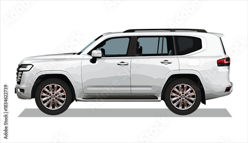 modern car icon side view design template vector