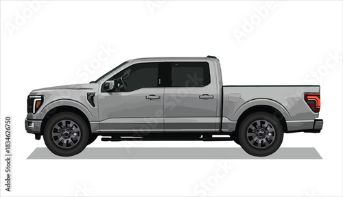 white icon logo sign truck car off road side view 4x4 4wd 3d auto motor art ram race power art 3d color car vector power trip pick up model diesel rally