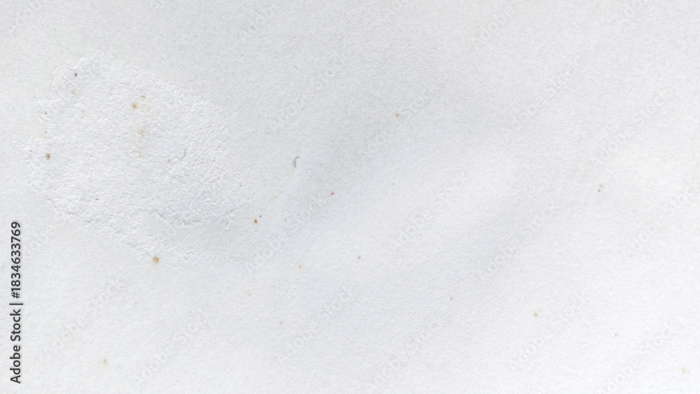 Fototapeta premium Distressed White Paper Texture Background with Subtle Water Stains, Dirt Specks, and Grainy Surface for Vintage Design