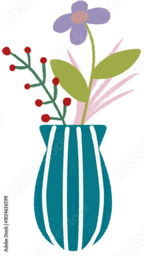 vase with flowers