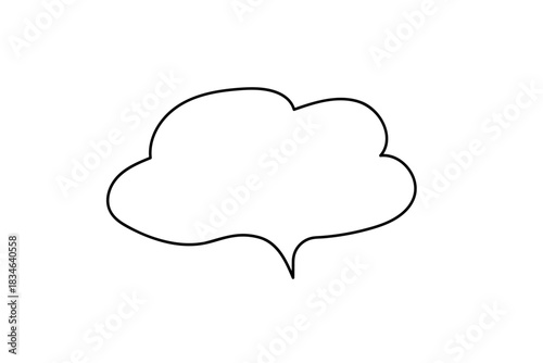 シンプルで可愛い吹き出し