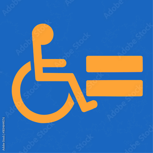 Equal Accessibility Wheelchair Icon Flat