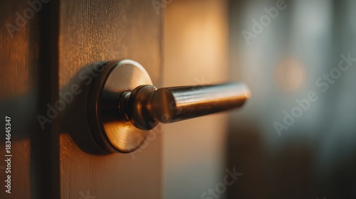 Close up of a door handle
