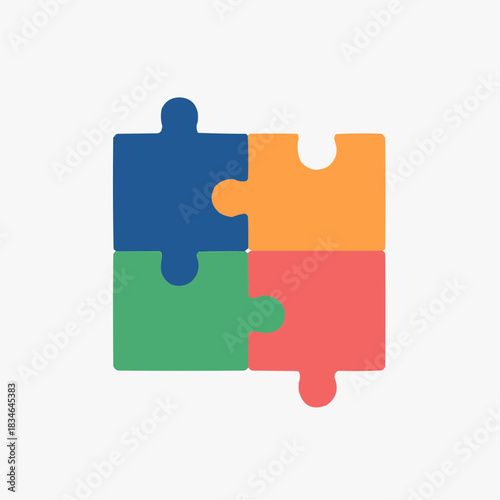 Equality Puzzle Pieces Flat Icon