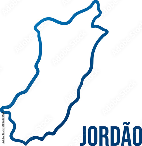Jordão municipality in Immediate Region of Tarauacá,Acre,Brazil simplified map
