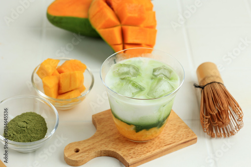 A Cup of Matcha Mango