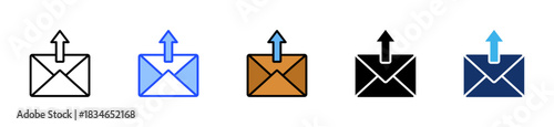 Follow Up Email Icon Collection With Multiple Styles