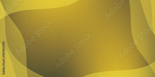Elegant abstract design with overlapping translucent golden yellow and olive waves creating a fluid modern background.