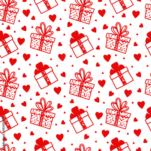 Seamless vector pattern for St. Valentine's day