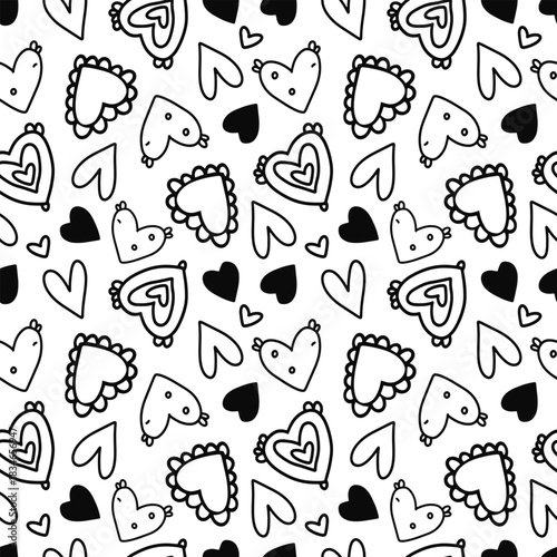 Seamless vector pattern for St. Valentine's day