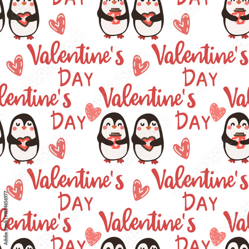 Seamless vector pattern for St. Valentine's day