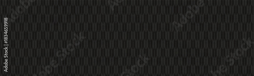 黒色の和柄模様（矢絣）のバナー背景ベクターイラスト