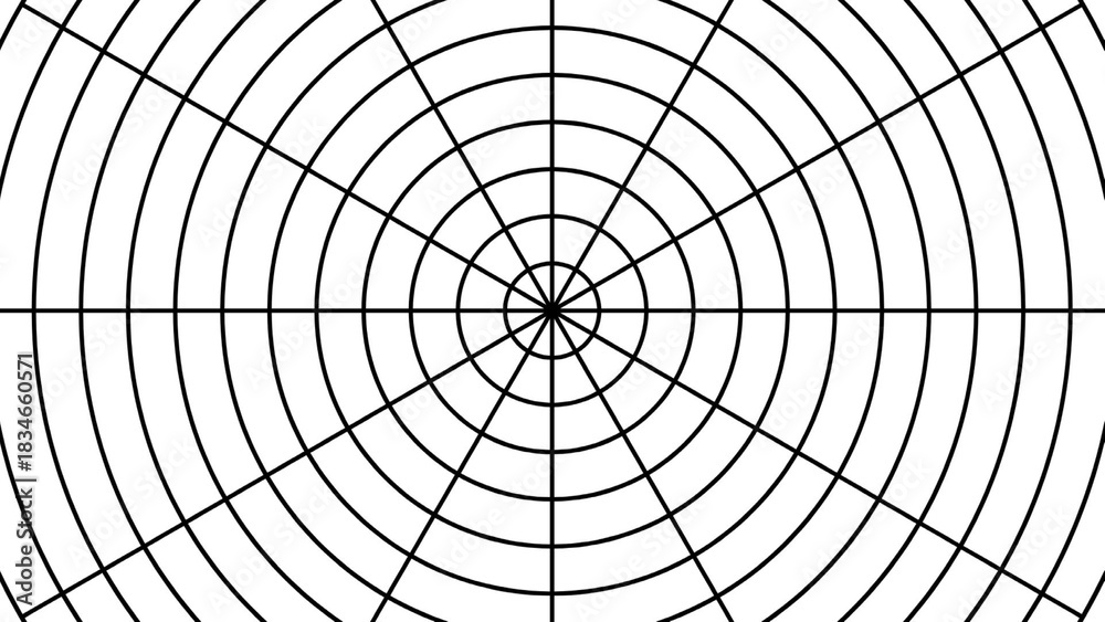 Obraz premium An innovative geometric abstract sketch forming limitless depth through interconnected shapes and sleek modern design.