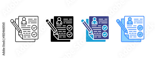 Criteria  icon set multiple style collection