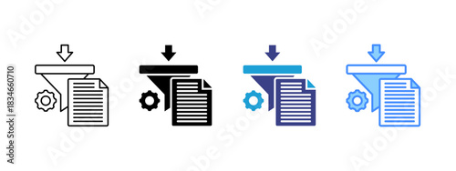 Information icon set multiple style collection