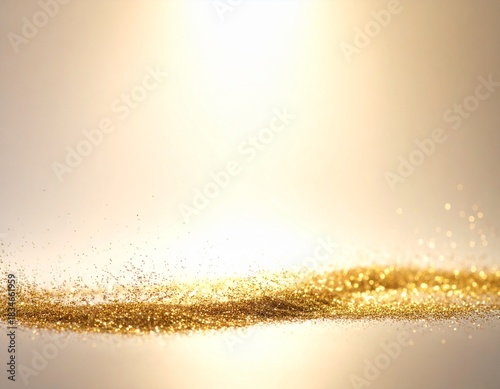 Golden Glitter Surface Sparkling Background