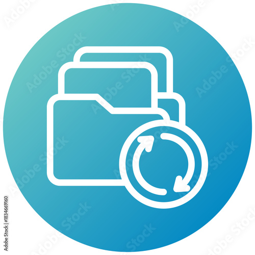 Backup Icon Mini Illustration Icon. Use For Modern Concept, Print, Ui, Ux Kit, Web And App Development. Vector Related To Office, Education, Examination And More