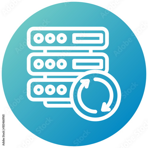 Backup Icon Mini Illustration Icon. Use For Modern Concept, Print, Ui, Ux Kit, Web And App Development. Vector Related To Office, Education, Examination And More