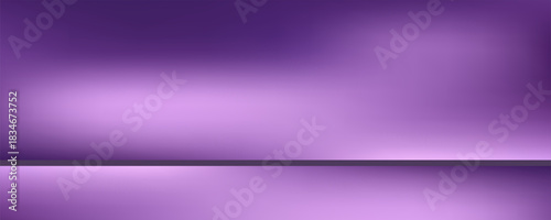 Abstract gradient podium background. Violet, purple and lilac empty 3d studio backdrop. Clean scene for product presentation mockup template. Vector illustration.