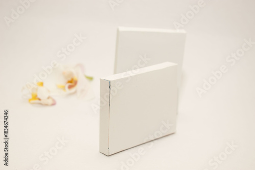 White tablets on clean background