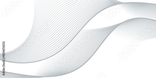 white abstract background. abstract background with lines. gray geometric shape. Dynamic shapes composition with lines.