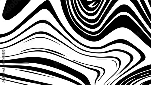 A modern geometric artwork displaying limitless abstraction created with aligned forms and fluid dimensional layering.