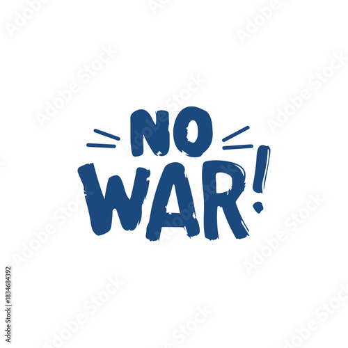 No war text stamp icon color dander poster banner design.