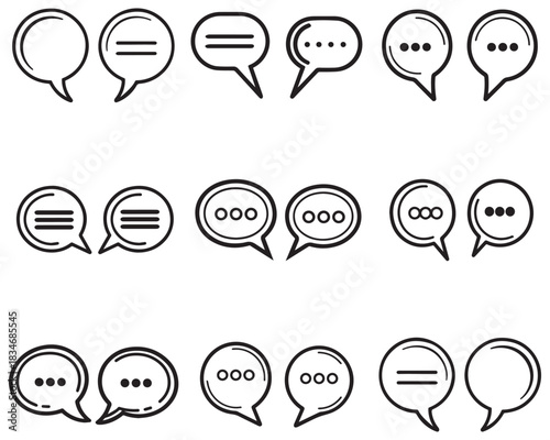 Bubble tax chat box communication media vector design.