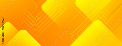 Geometric abstract orange yellow gradient background. Web banner, texture, and header for website design.