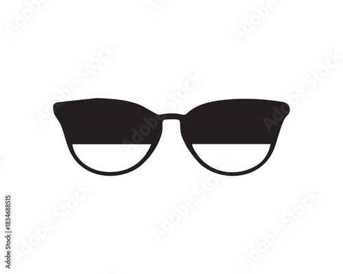 Sunglasses black icon fashion stylish eye classic beautiful background design.