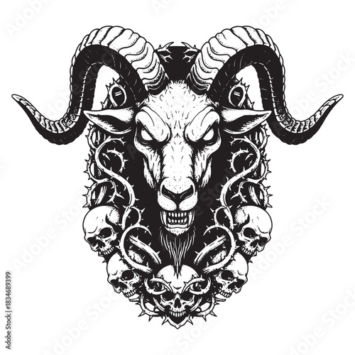 Devil Goat Demon Gothic Illustration