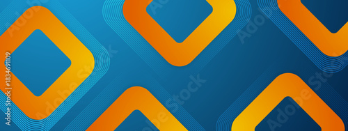 modern geometric abstract banner design background