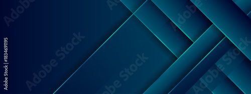 Abstract Geometric Dark Gradient Background With Overlapping Shapes In Modern Design. Vector illustration design for presentation, banner, cover, web, card, poster, and wallpaper.