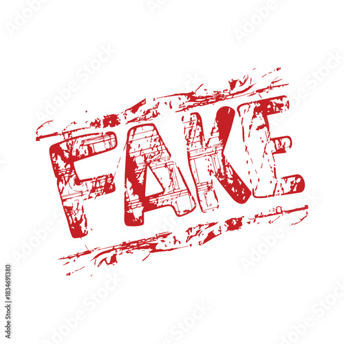 stamp Fake grunge text mark template tag red paper message frame design.