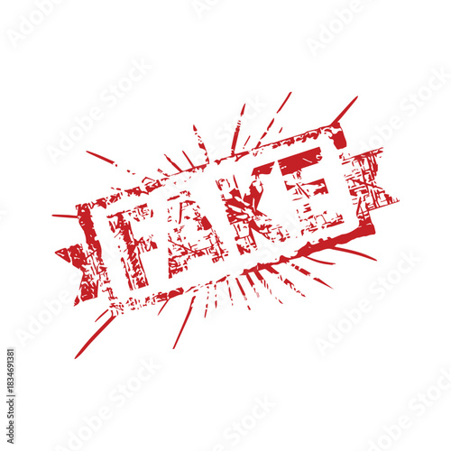 stamp Fake grunge text mark template tag red paper message frame design.