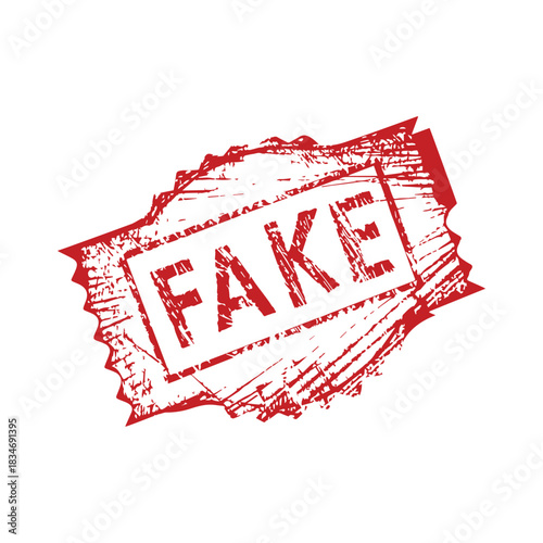 stamp Fake grunge text mark template tag red paper message frame design.
