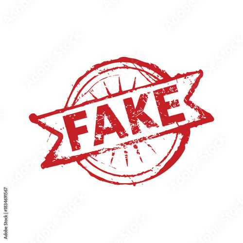 stamp Fake grunge text mark template tag red paper message frame design.
