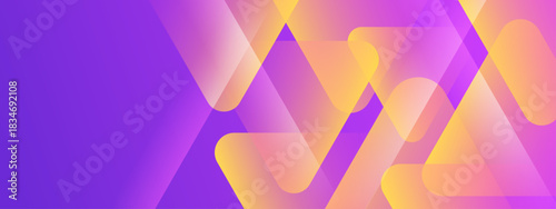 Modern Geometric Background With Gradient Color Shapes. Vector illustration design for presentation, banner, cover, web, flyer, card, poster, wallpaper, texture, slide, magazine, and powerpoint.