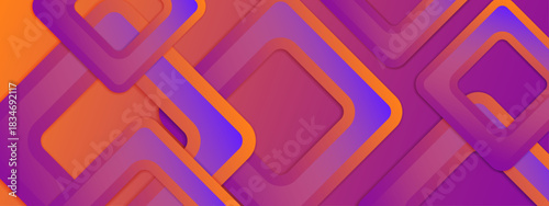 Modern Geometric Background With Gradient Color Shapes