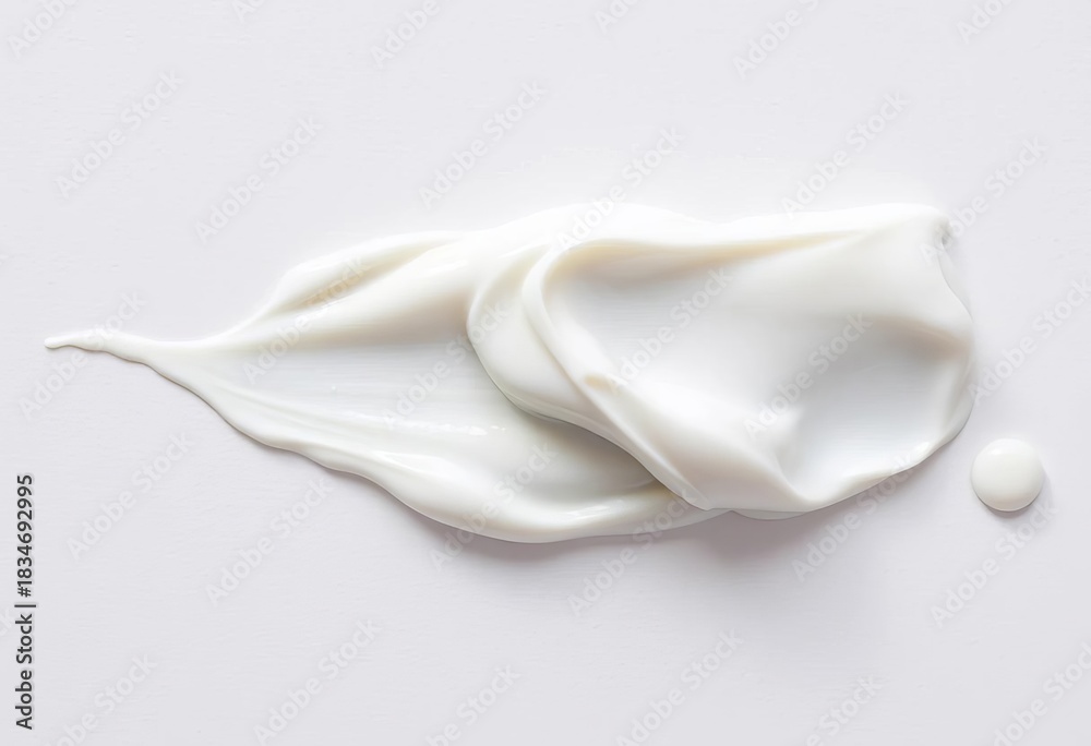 custom made wallpaper toronto digitalWhite cosmetic cream smears and drops on pure background, textured surface,   soft,   smudge
