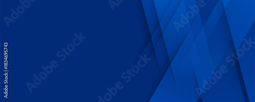 Modern abstract blue background with diagonal line. Simple graphic design element. Futuristic concept. Horizontal banner template with space for your text. abstract