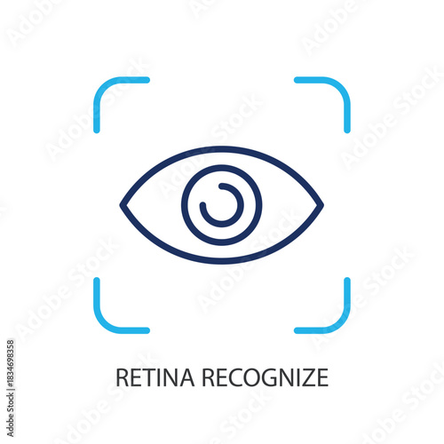 Retina recognize thin line icons. Original vector illustration.