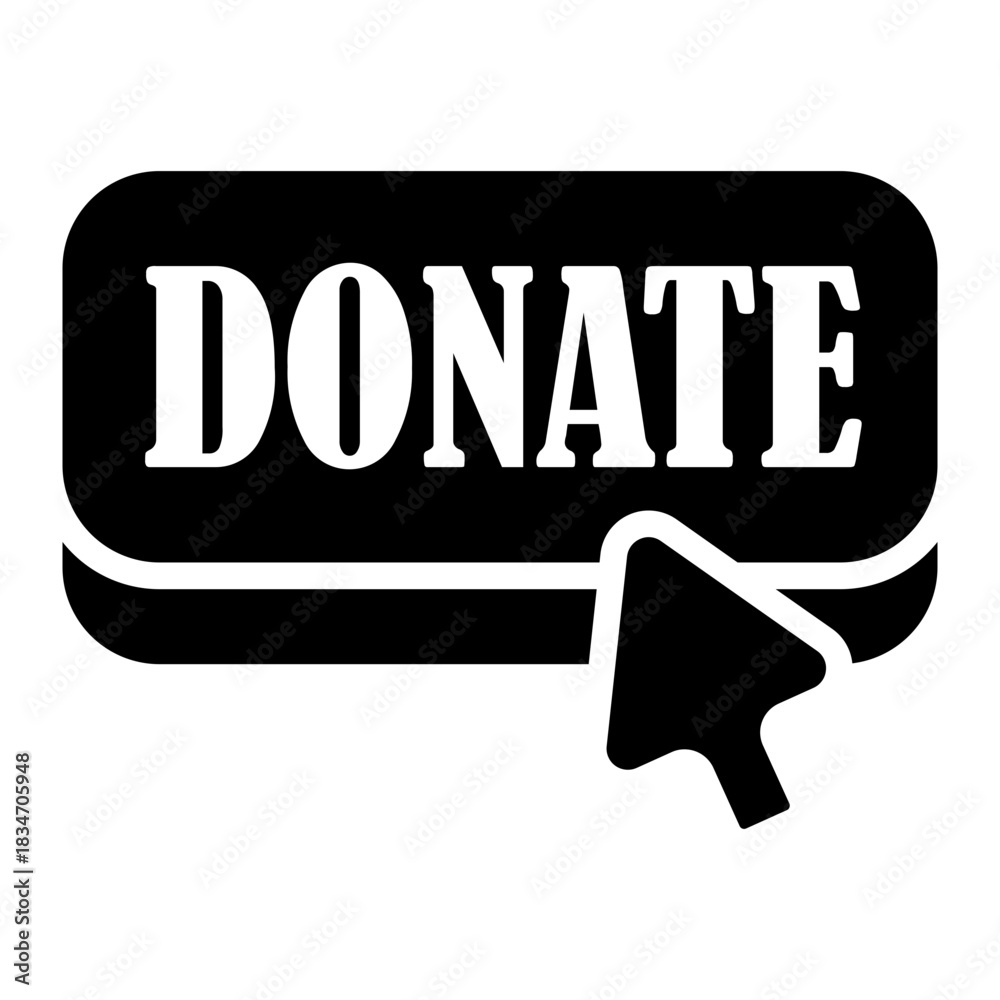 Fototapeta premium donation Solid icon