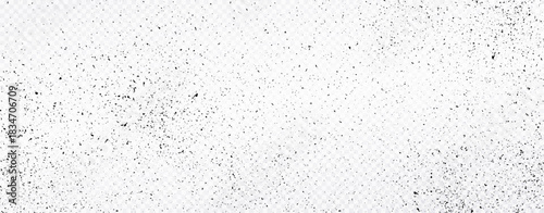 Dust background. Black micro dust isolated on transparent background. Texture grunge background with little noisy black particles.