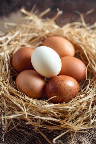 eggs in the nest